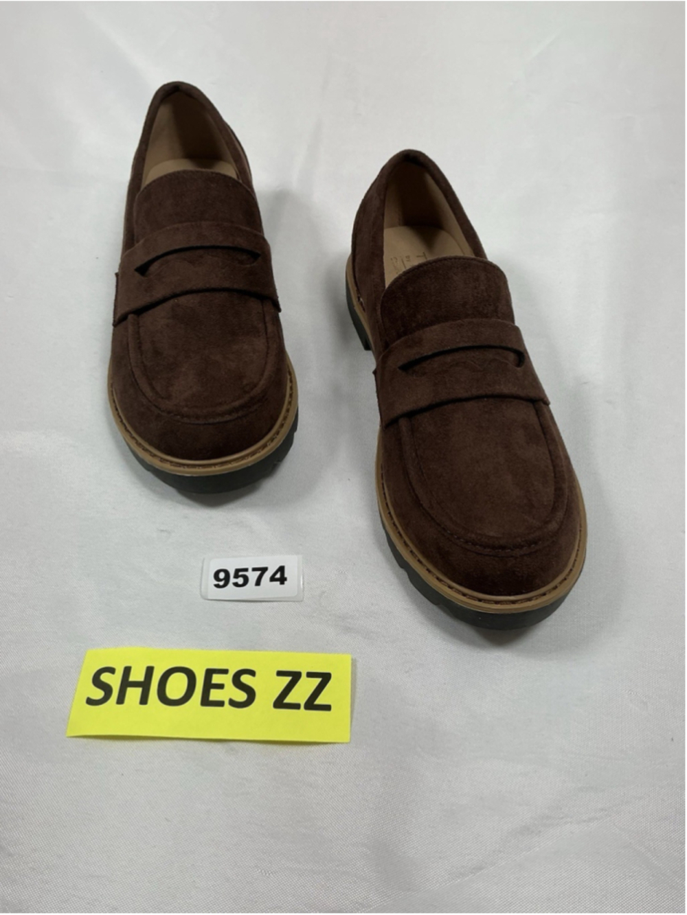 Womans Excellent Taryn Rose Danielle Slip On Penny Loafers Size 8 Brown